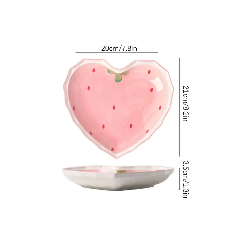 Strawberry Bowl, Plate, & Spoon Set 