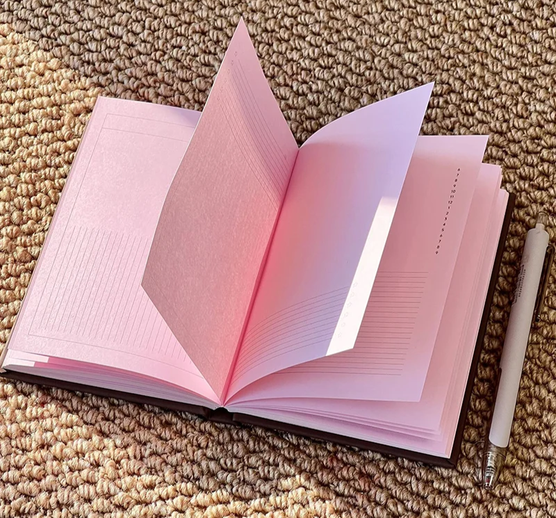 Strawberry Chocolate Pink A6 Notebook