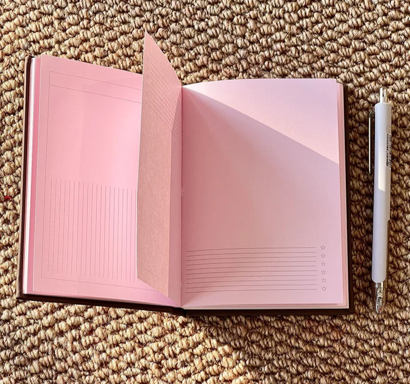 Strawberry Chocolate Pink A6 Notebook