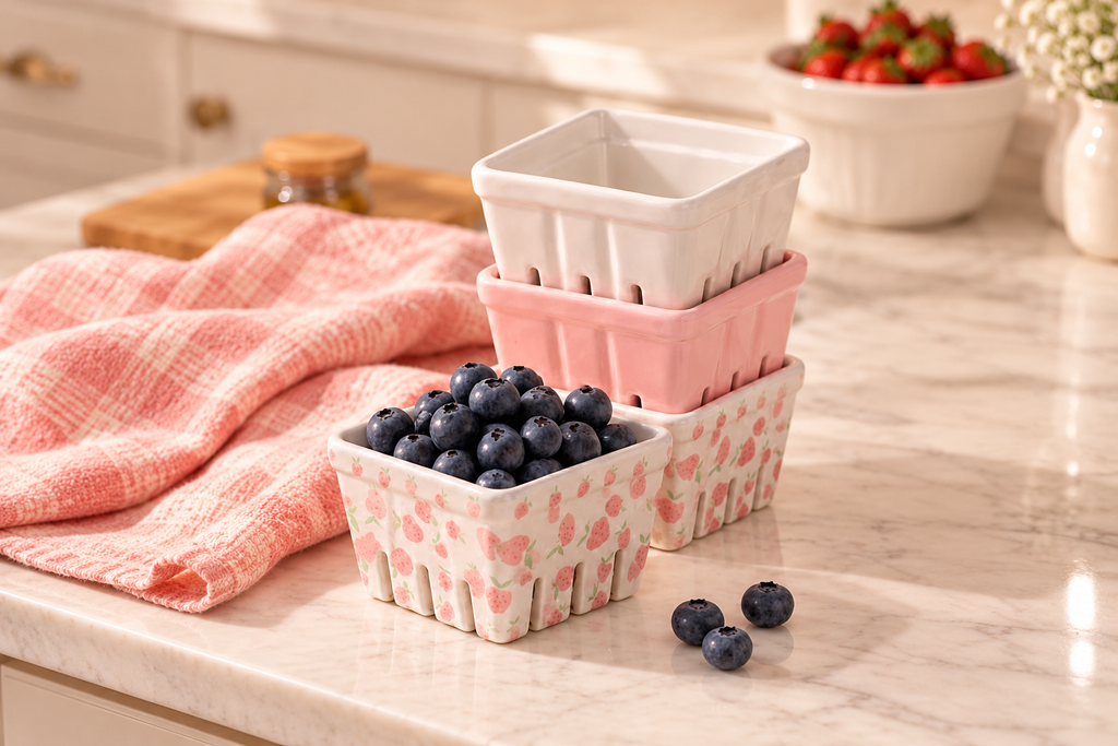 Ceramic Berry Basket