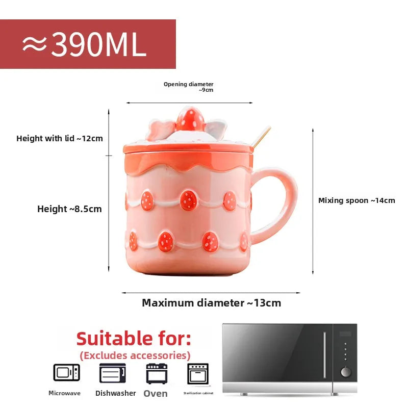 Ceramic Strawberry Mug