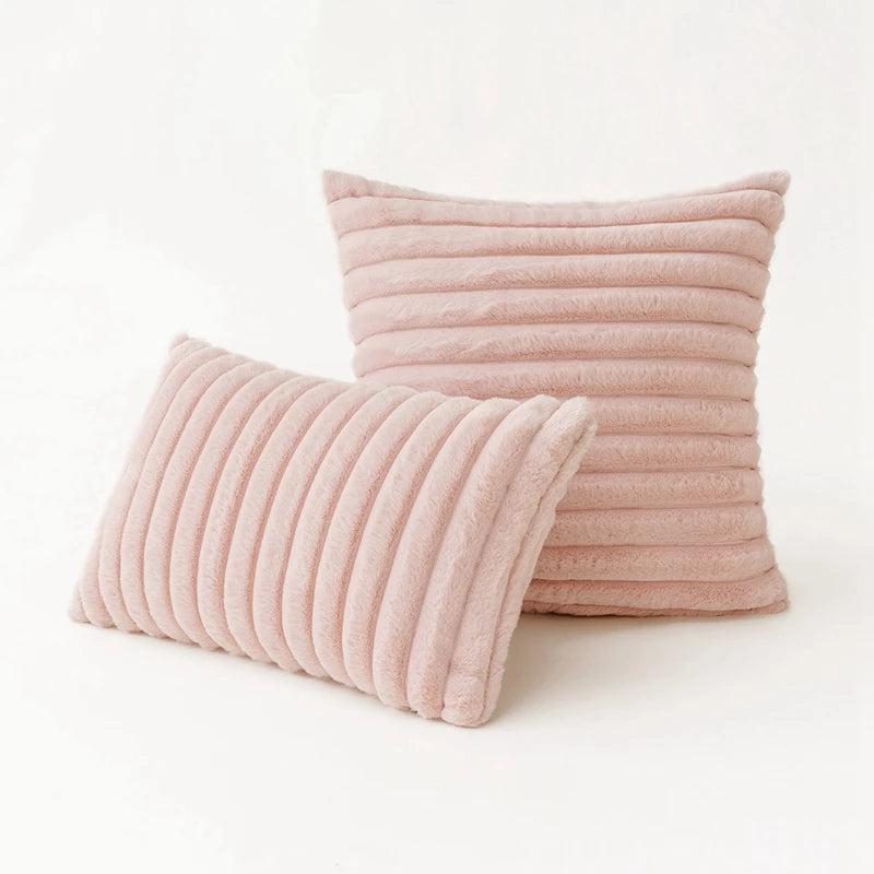  Plush Faux Fur Throw Pillow Covers 