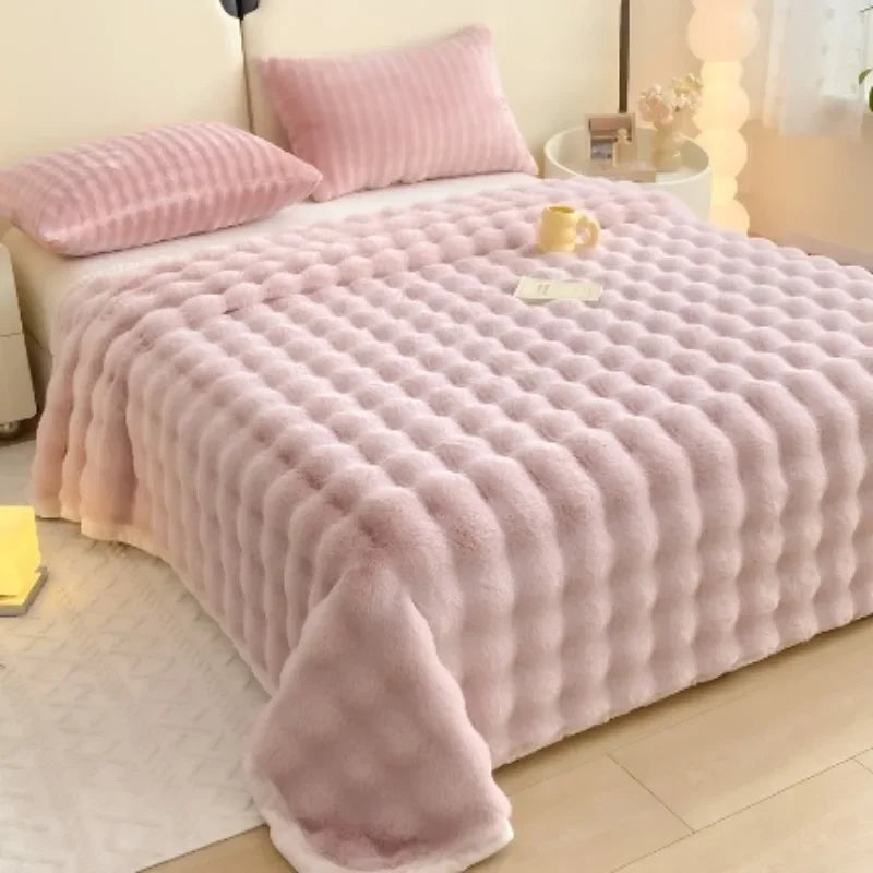 Velvet Bubble Milk Blanket
