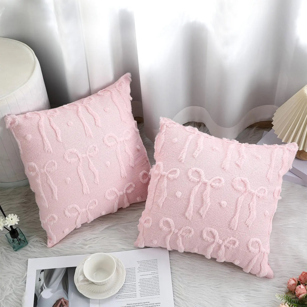 Bow Throw Pillow Covers