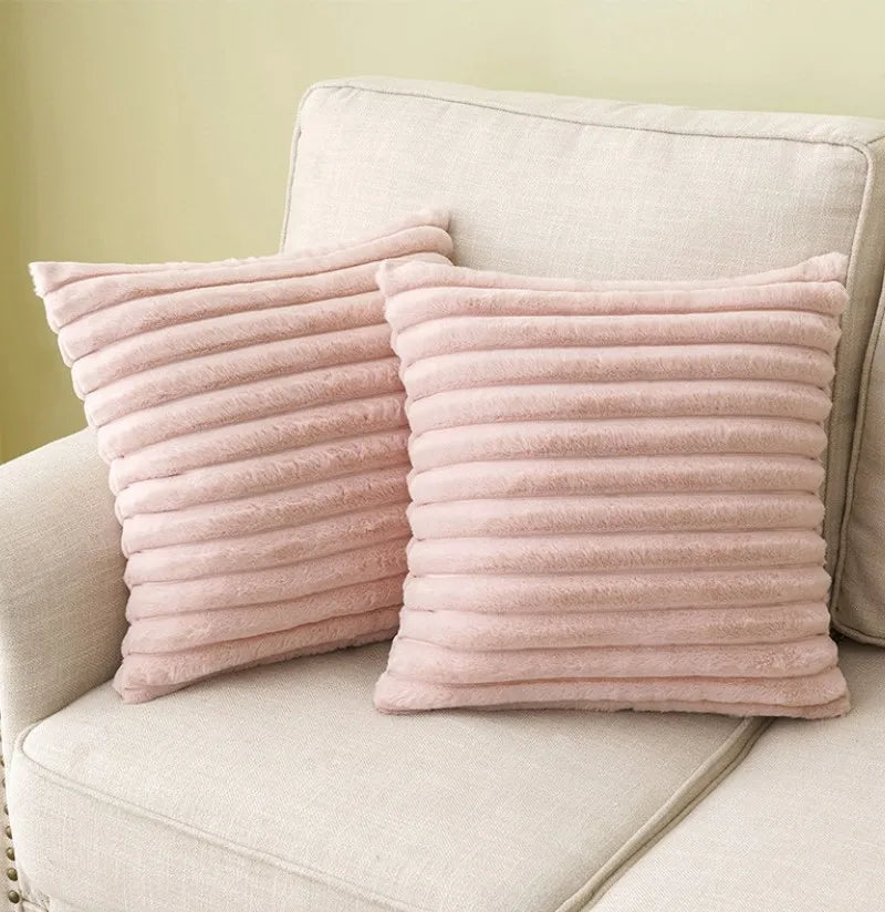  Plush Faux Fur Throw Pillow Covers 